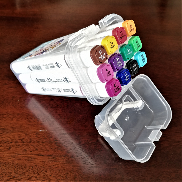 Marcadores Doble Punta, Caja de 12