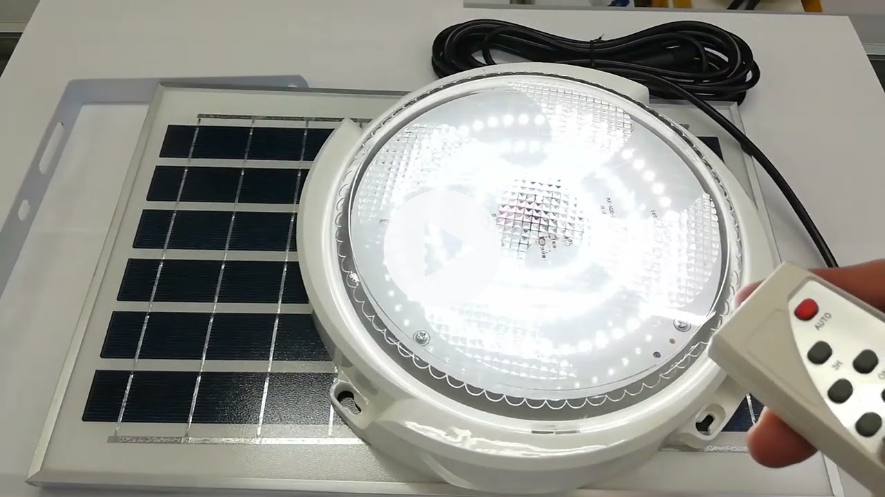 Lámparas solares de techo con panel solar separado, www.comprasin.com