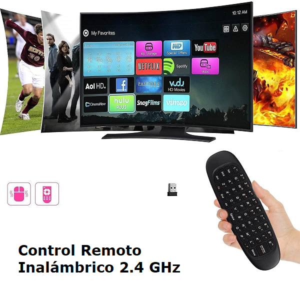 Control remoto con teclado