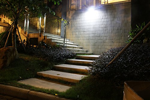 Luz led solar de pared