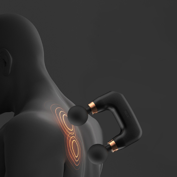 Pistola masajeadora doble cabezal