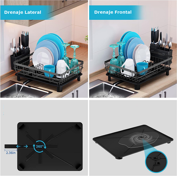 Escurridor de platos de aluminio