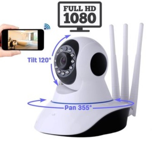 Cámara robótica ip triple antena