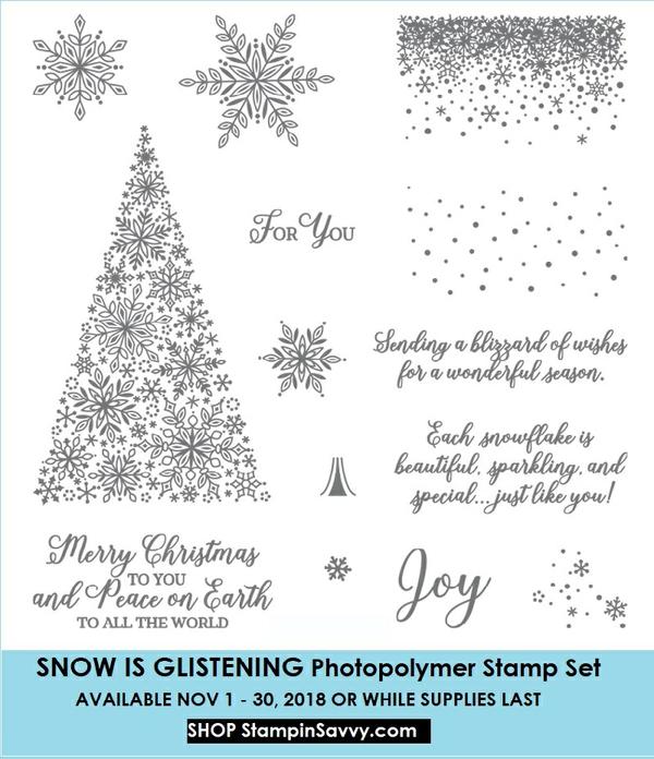 snow is glistening stamp set