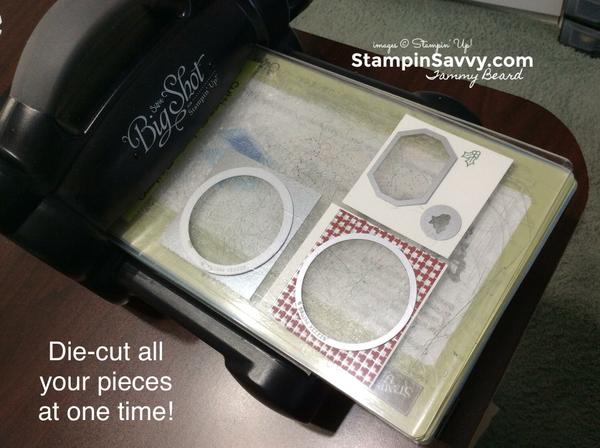 die cut all your pieces at one time, stampin savvy tips