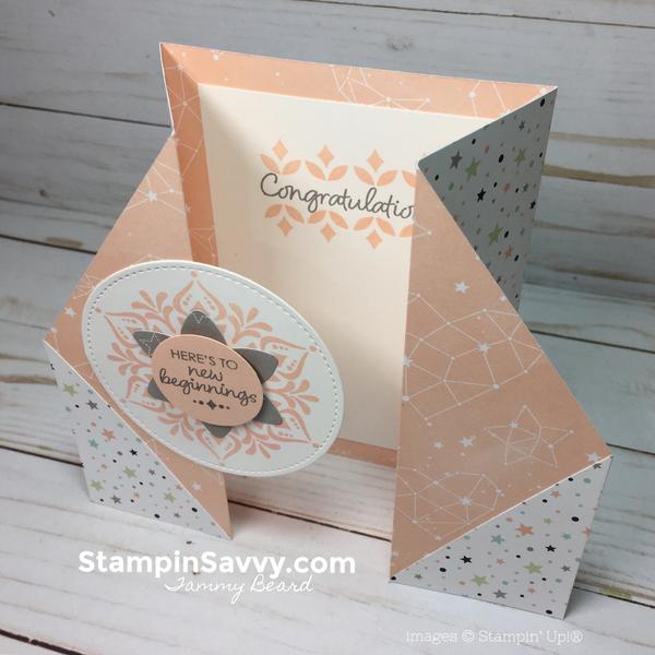 double gate fold baby card