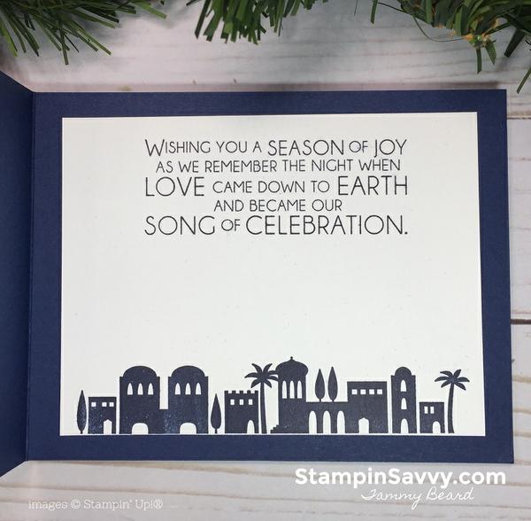 night in bethlehem christmas card inside
