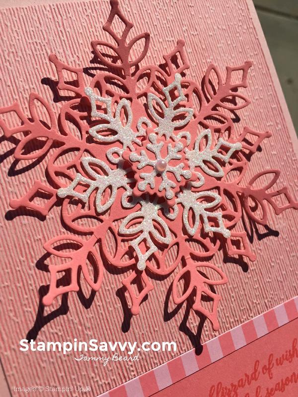 card idea for snow is glistening stamp set