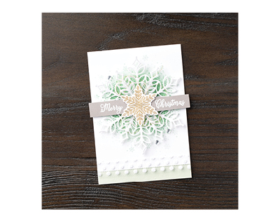 card idea for snow is glistening stamp set