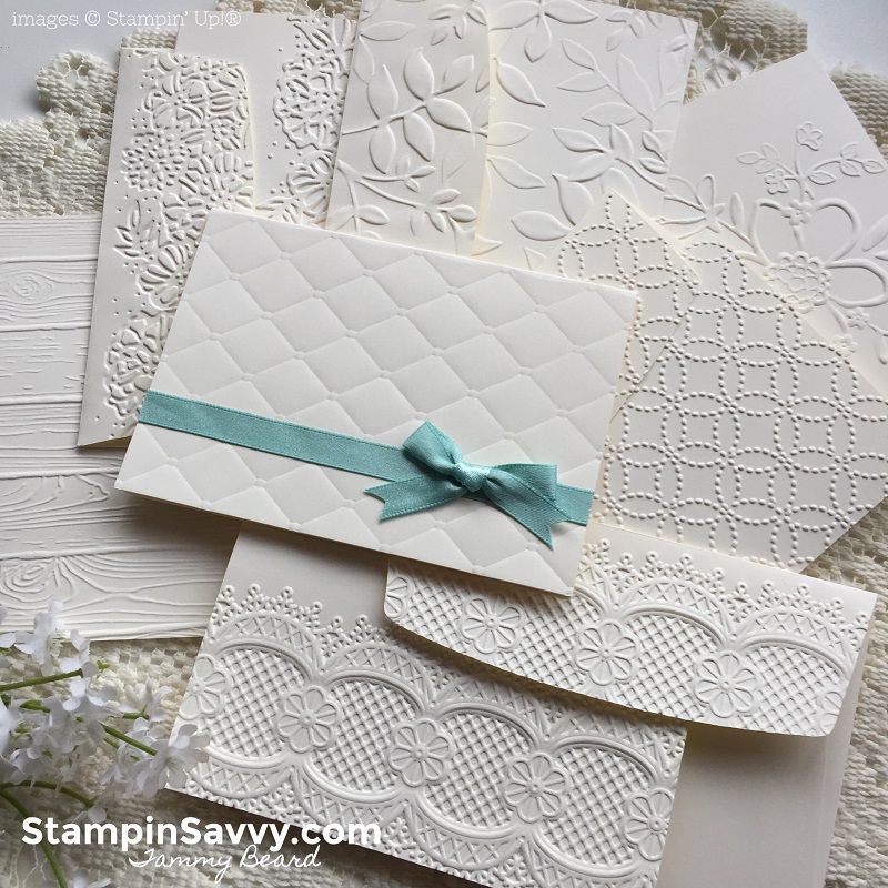 handmade embossed note cards