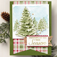 winter woods card project