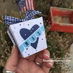 takeout treats baby gift box, stampin up, stampin savvy, tammy beard