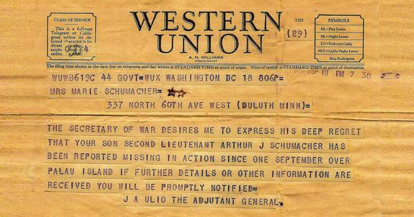 Western Union Telegram - WWII