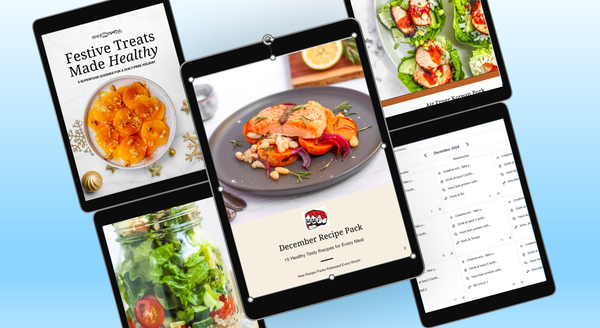 Mother with son baking