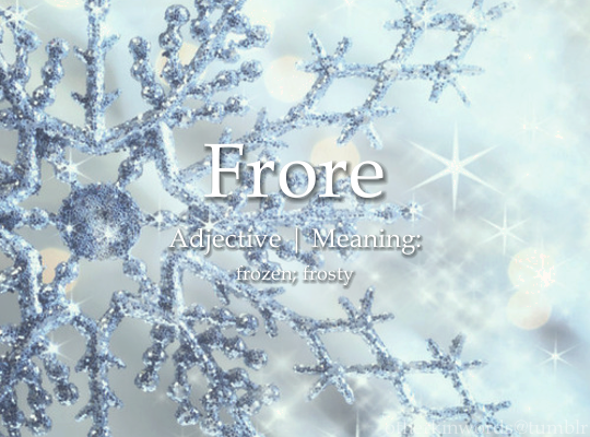 Frigus: the coldness of winter frost