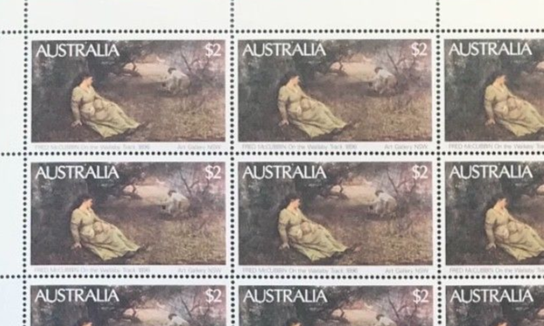1981 Australian Paintings $2 McCubbin “Wallaby Track” Full Sheet of 100 MUH