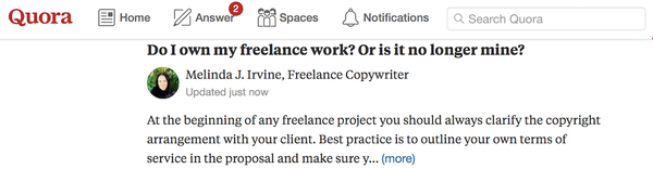 Do I own my freelance work?