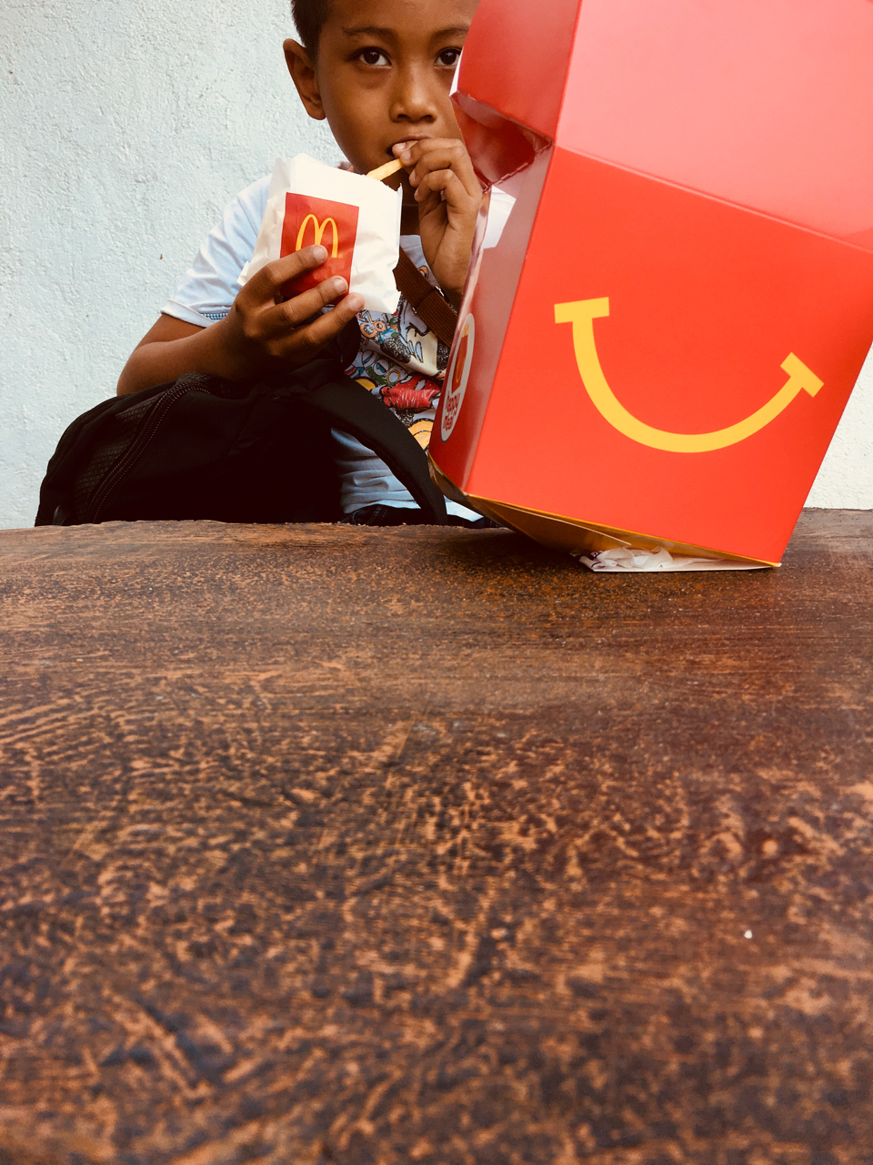 Eating McDonalds