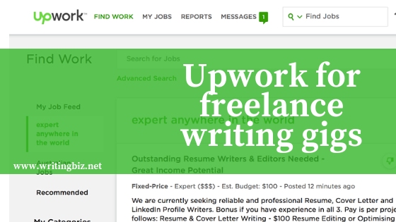 Freelance writing gigs on Upwork