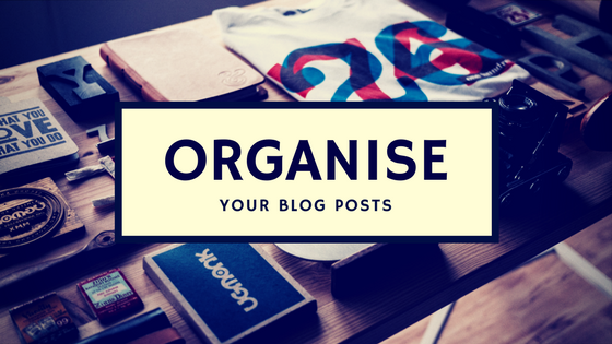 Organise your blog posts into categories