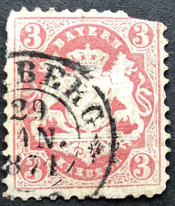 1870 3k Red Cancelled 29 JAN 1871 SG69