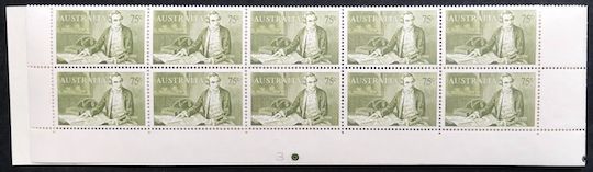 1966 Navigators 75c James Cook Plate 3 Double Block of 20  Mint Unhinged (MUH) Nicely Centred