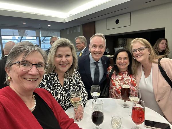 Sheila with Cara of Lindblad, Ron of Collette, Ines of Tourism Portugal, and Fiona of ACTA