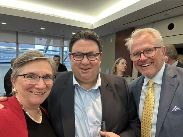 Sheila with Andrew Gibbons and Richard Smart of TICO
