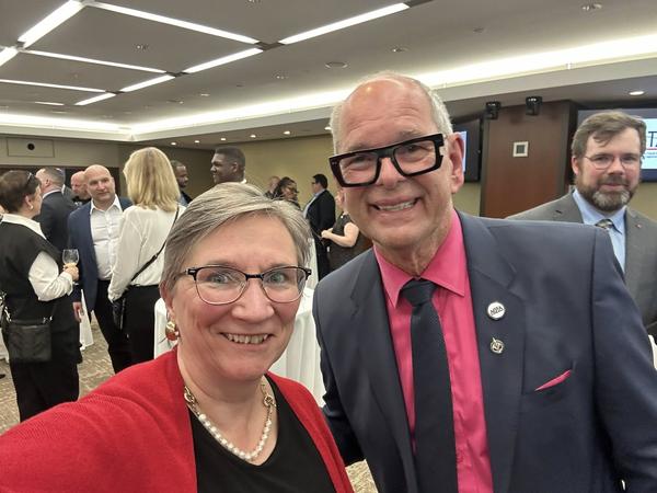 Sheila with MP Ernie Klassen