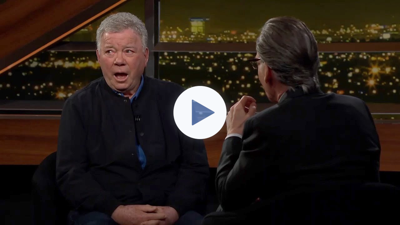 William Shatner on Kirk and Uhura's Kiss | Real Time with Bill Maher (HBO)