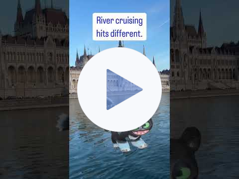 A baby dragon opens its eyes... and finds itself sailing past the glowing Parliament in Budapest.