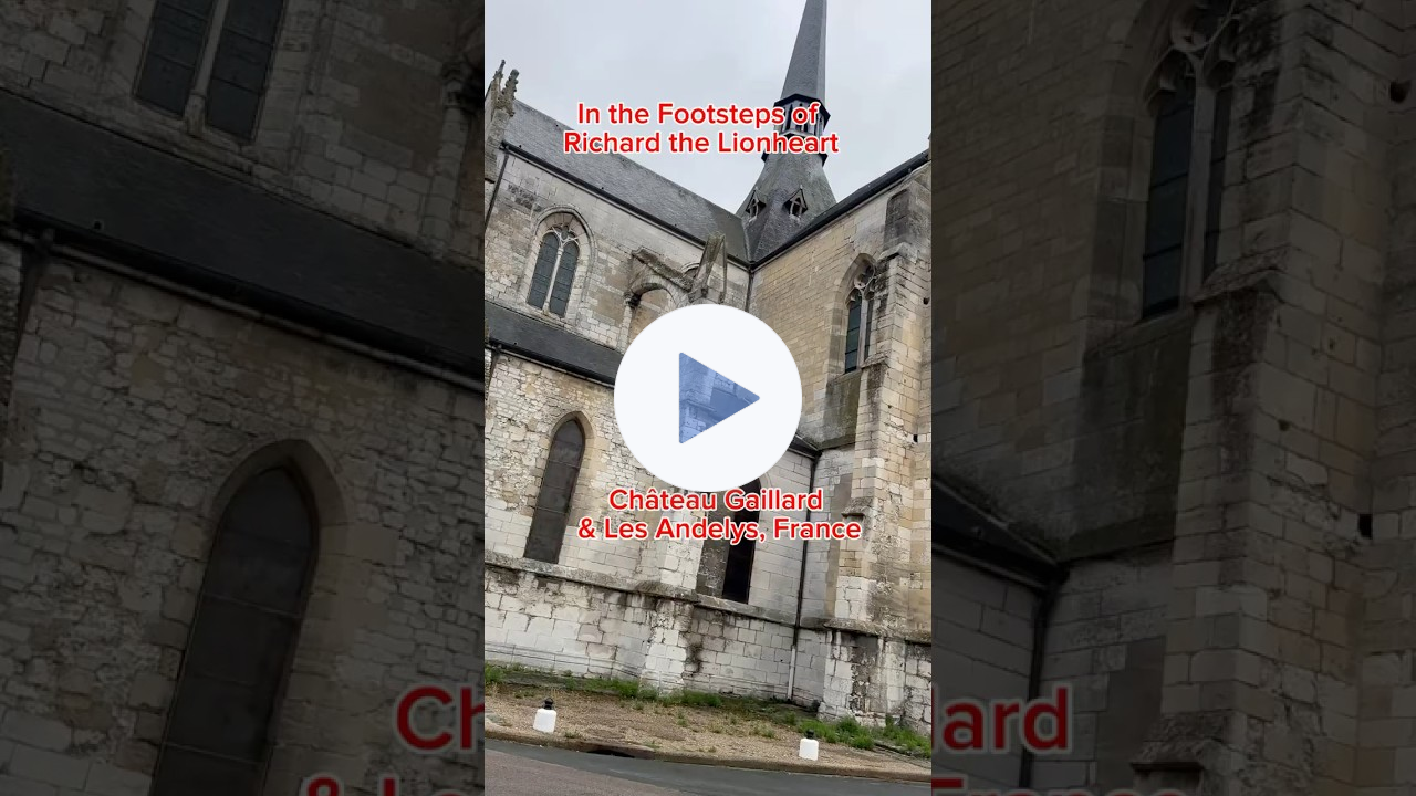 Join me in Les Andelys, France, where history rises from the cliffs.