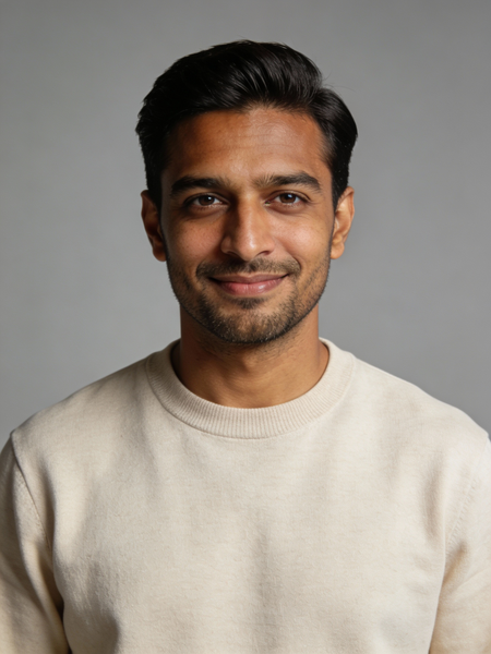 Hombre joven con barba sonriendo