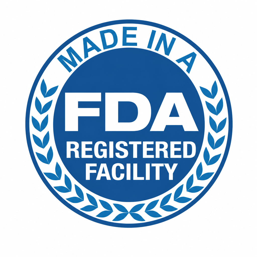 Selo Made in a FDA Registered Facility