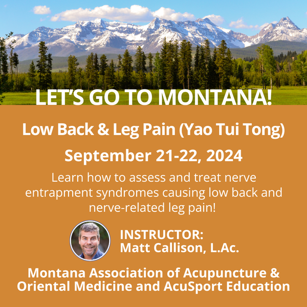 Low Back & Leg Pain Sep 21-22, 2024