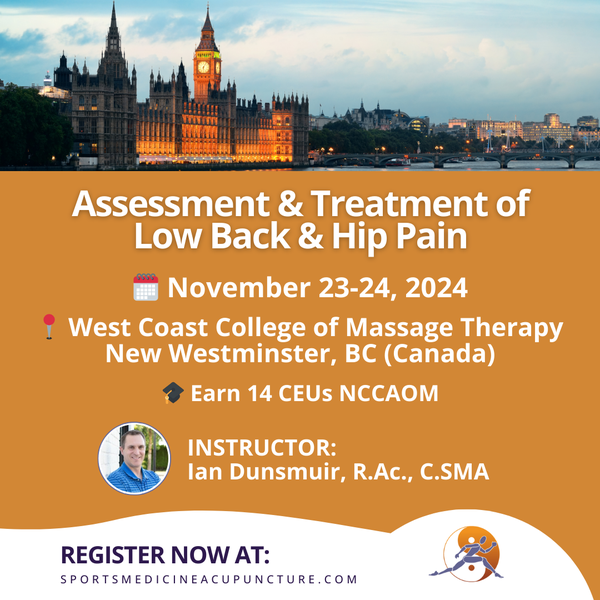 Low Back & Hip Pain Nov 23-24, 2024
