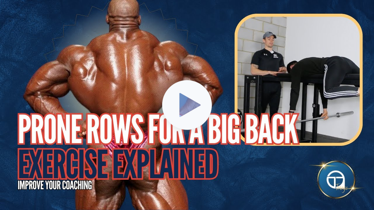 Grow Your Back With The Prone Row (Seal Row)