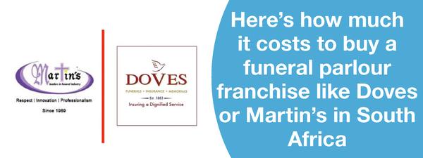 HERE’S HOW MUCH IT COSTS TO BUY A FUNERAL PARLOUR FRANCHISE LIKE DOVES OR MARTIN’S IN SOUTH AFRICA