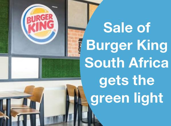 Sale of Burger King South Africa gets the green light