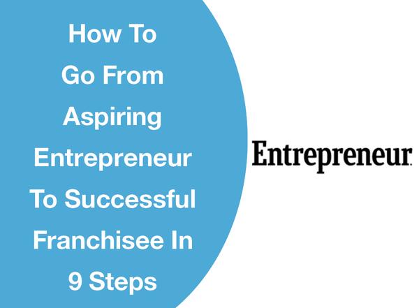 HOW TO GO FROM ASPIRING ENTREPRENEUR TO SUCCESSFUL FRANCHISEE IN 9 STEPS
