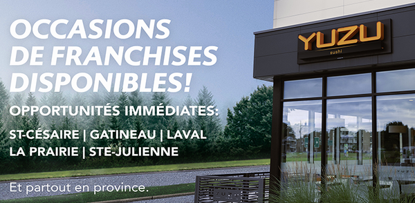 Opportunité de franchise Yuzu sushi