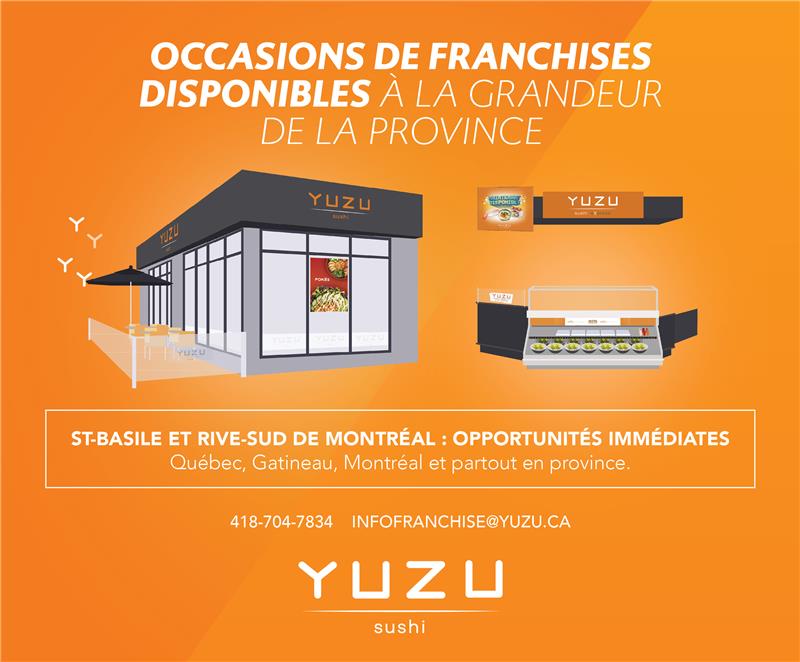 Opportunité de franchise Yuzu sushi