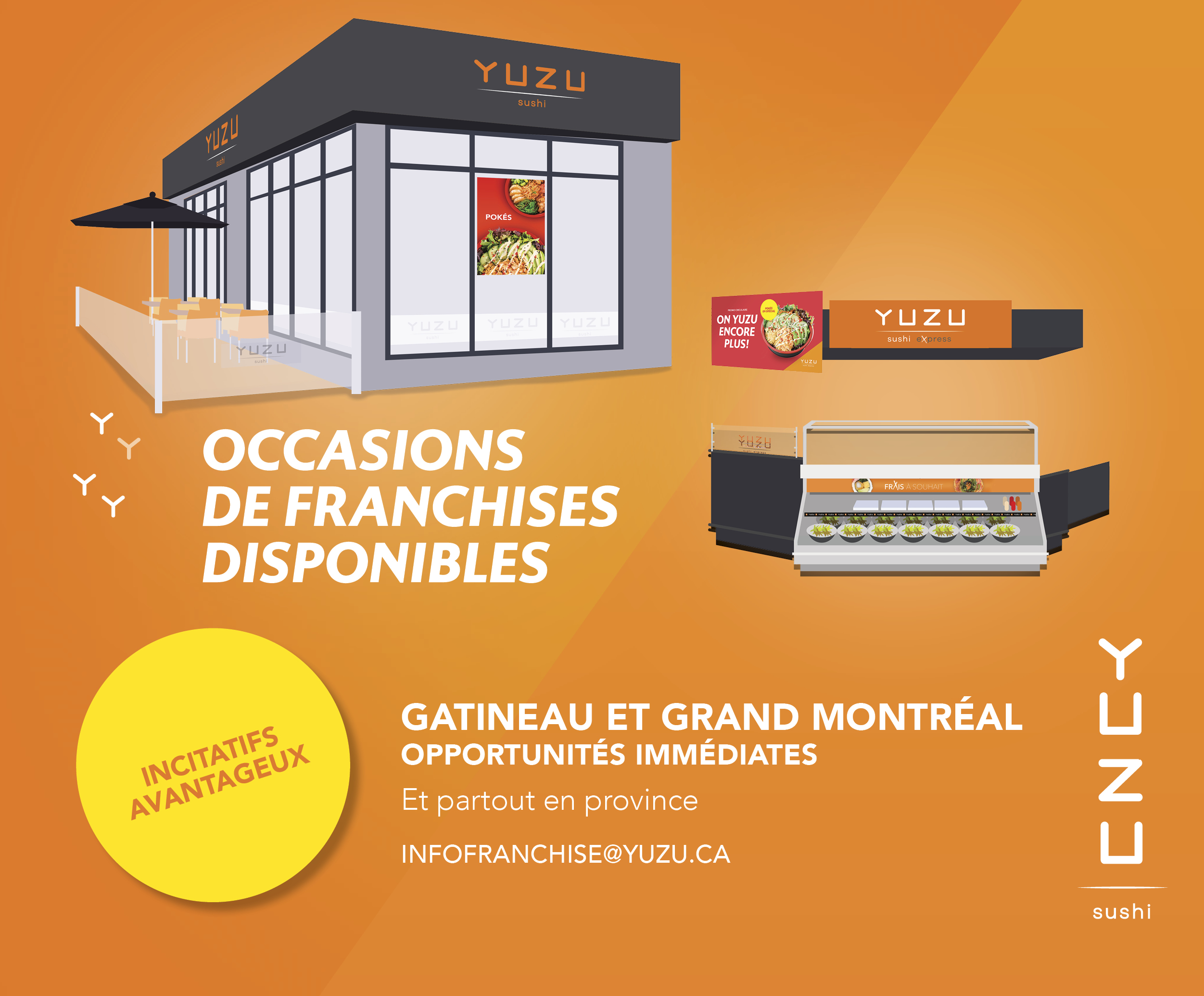 Opportunité de franchise Yuzu sushi
