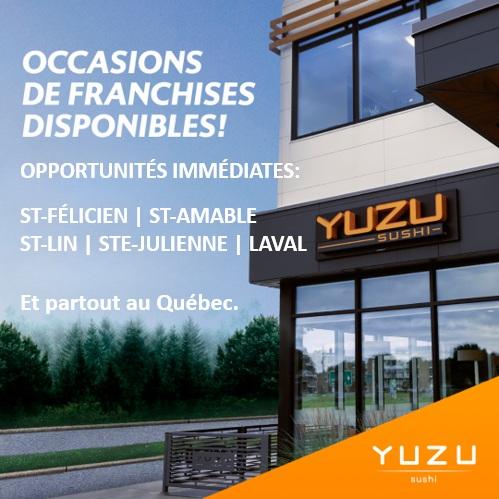 Opportunité de franchise Yuzu sushi