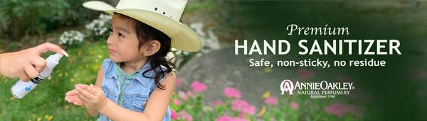  The most effective grade of hand sanitizer available from Annie Oakley Perfumery