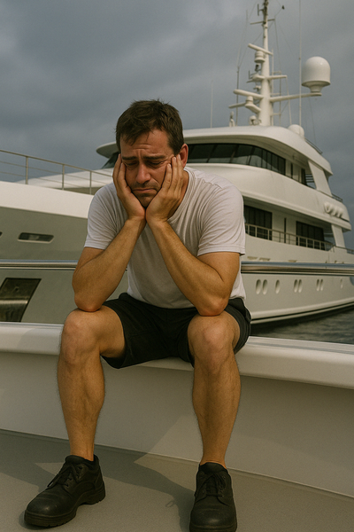 Burnt out Yacht Crew