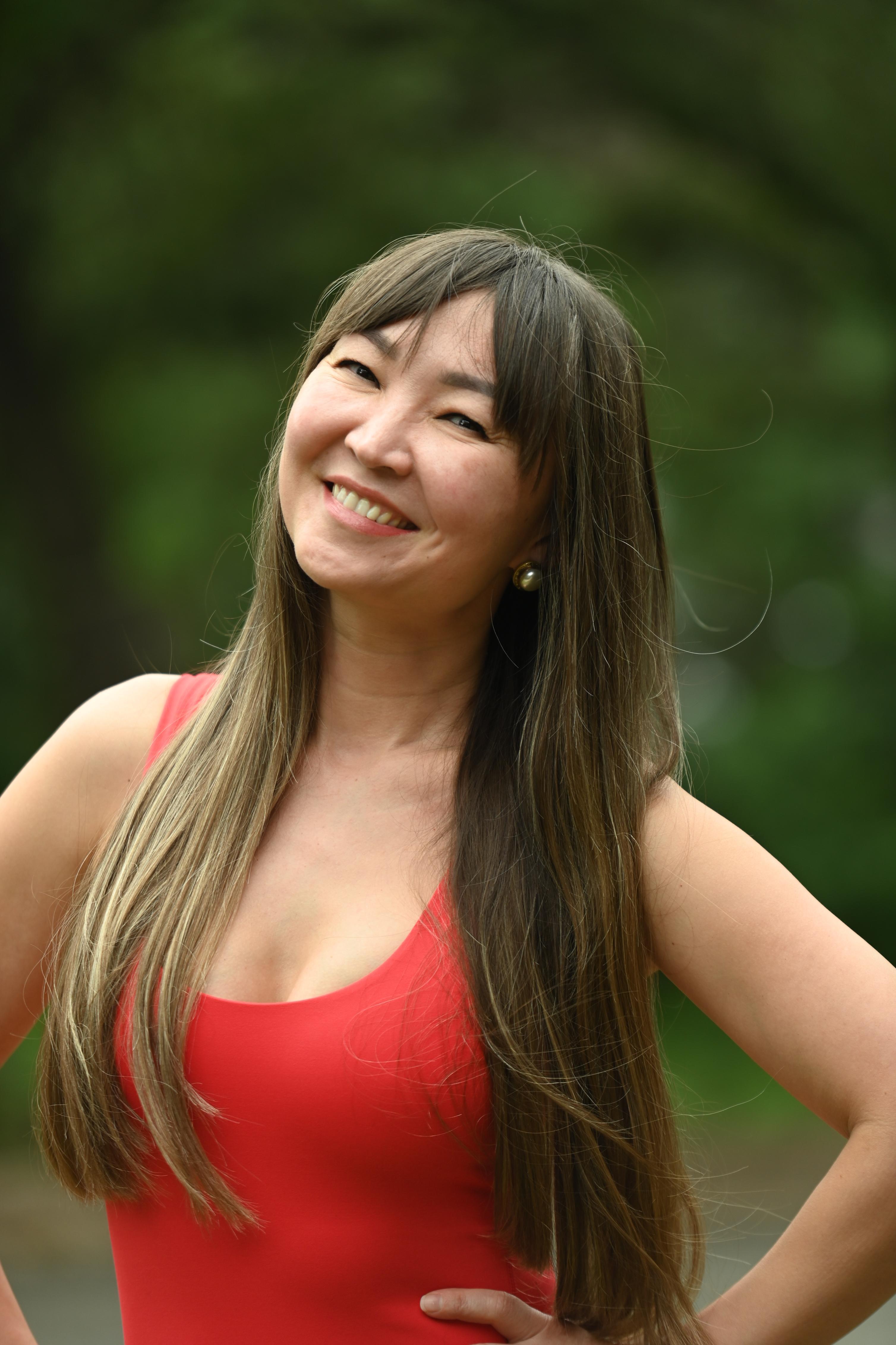 Albina Rippy smiling outdoors