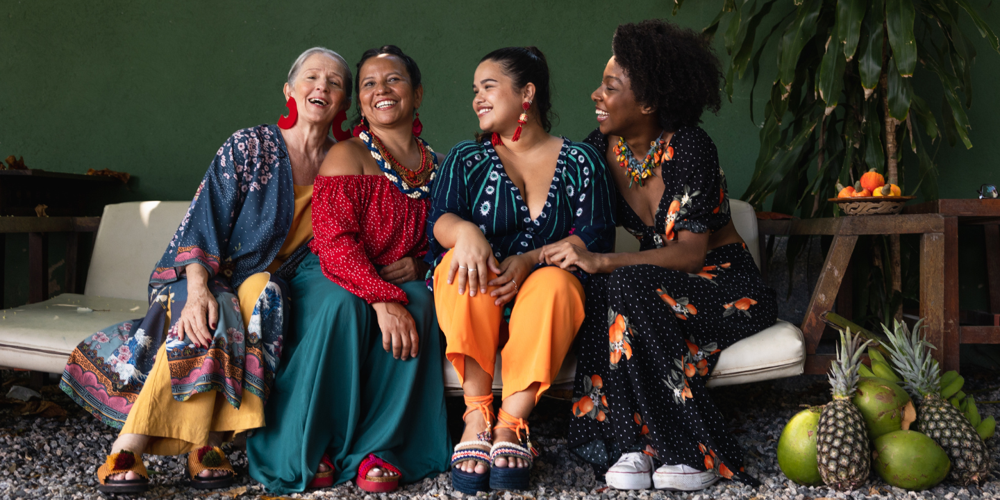 Diverse Group of women celebrating one another