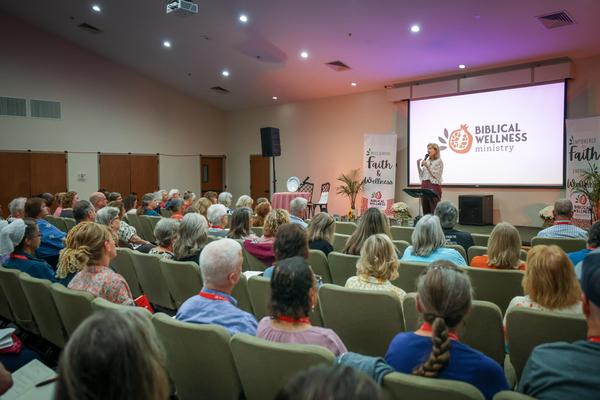Mother with kids watching movie