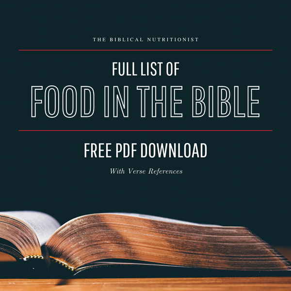 Full List of Food in the Bible - Free PDF Download